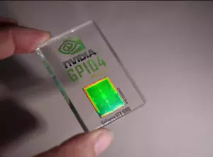 NVIDIA GTX1080 GPU IC Wafer Die Crystals Specimen Cyber Tech Art Decoration Gift - Picture 1 of 4