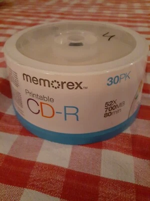 Memorex CD-R 30 Pack 40X 700MB 80min *NEW SEALED - Image 1 of 2