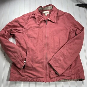 Dri Duck for Her Laurel Women's Canvas zip front jacket Salmon pink size Large - Picture 1 of 12