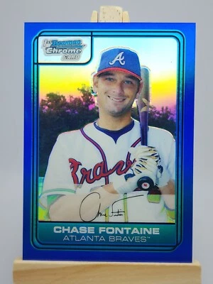 Chase Fontaine 2006 Bowman DP Prospects Chrome Draft Picks Blue #DP9 /199 Braves - Image 1 of 4
