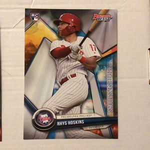 Rhys Hoskins 46/49 made RC 5x7 Bowman's Best Neophyte Sensations 2018 Topps - Picture 1 of 2