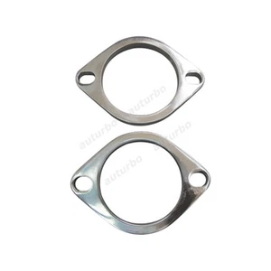 2 BOLT 2.5" MILD STEEL FLANGE ADAPTER FOR TURBO DOWNPIPE EXHAUST TEST PIPE 2pc - Imagen 1 de 1