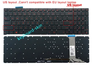 New for ASUS GL551 GL551J GL551JK GL551JM GL551JW GL551JX US backlit keyboard - Picture 1 of 4