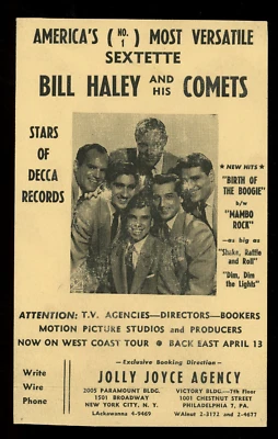 Bill Haley & His Comets Original 1955 Tour/ Concert Poster - Image 1 of 2
