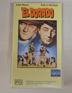 El Dorado On VHS Video John Wayne, James Caan & Robert Mitchum Western Drama - Picture 1 of 5