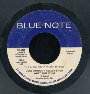 45tk-Jazz-BLUE NOTE 1969-Grant Green-(Does anybody really know what time it is) - Imagen 1 de 2