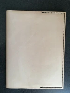 Handgenähtes nachfüllbares Journal aus echtem Leder - French Vanilla - tolle Geschenkidee! - Bild 1 von 5