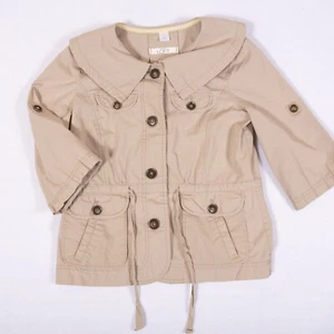 Chaqueta cargo Ann Taylor Loft para mujer talla SP bolsillos y botones media manga - Imagen 1 de 10