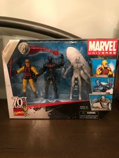 MARVEL UNIVERSE 3 pack Daredevil Iron Man Surfer Toys R Us exclusive HASBRO TRU