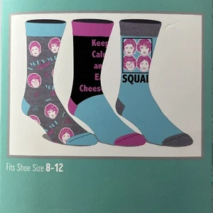 Bioworld - "GOLDEN GIRLS" - Crew Socks - 3 Pair - Shoe Size 8-12 - NEW! - Picture 1 of 6