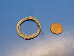 Edelstahlseil, verdrillt, Modellbau, z.B.Abschleppseile-Durchm. 0,6mm - 1m lang  - Picture 1 of 1