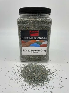 RG 82 Pewter Grey Roof Granules repair touch up for Composition Shingle - Picture 1 of 1