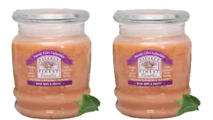 Scented Candles Bulk Lot 2-Count Jars Rose Hips & Peony Nature Spa 16 oz - Picture 1 of 6