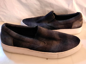 HUGO BOSS Slip On Shoes Men's US 10 EUR 44 Grey Black