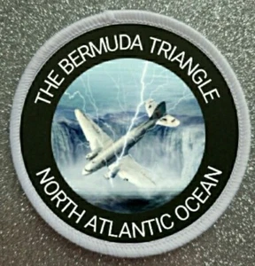 3" The Bermuda Triangle North Atlantic Sublimation Iron / Sew On Patch Badge  - Picture 1 of 1