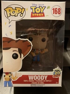 Funko Pop 168 Woody Toy Story Disney 20th Anniversary Exclusive / Pop Protector - Picture 1 of 6