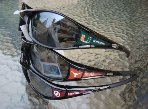 NCAA Sunglasses Official licensed Wrap Black Frame ( TEAM # A ) Cover