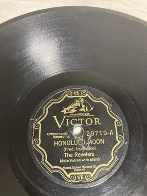 The Revelers / Franklyn Baur - Honolulu Moon/When Day Is Done - 10 дюймов 78 20719 очень хорошее состояние - Изображение 1 из 4