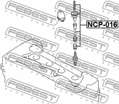 PUNTA BOBINA DE ENCENDIDO FEBEST RENAULT, NISSAN, INFINITI - NCP-016 Foto 1 de 2