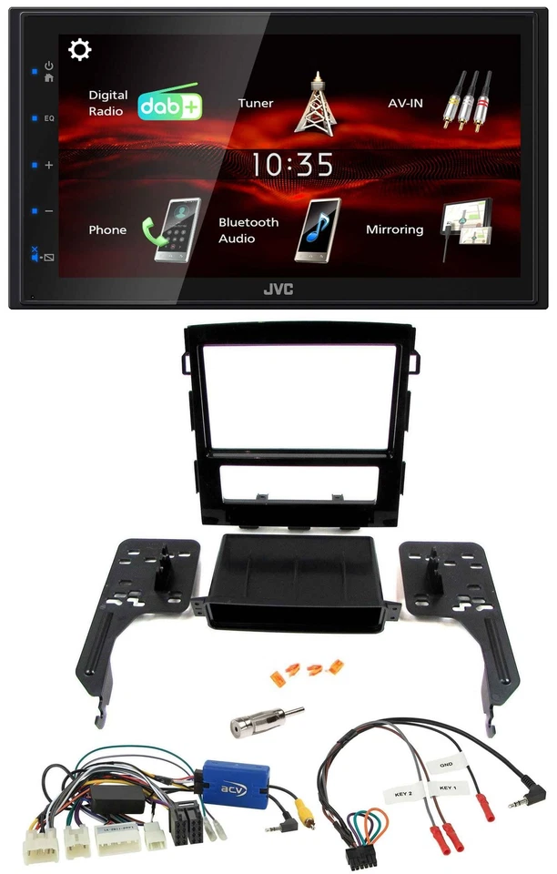 JVC USB Bluetooth Lenkrad DAB 2DIN Autoradio für Subaru Impreza ab 2018 - Bild 1 von 4