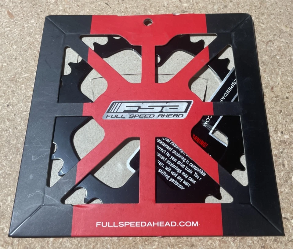 Full Speed Ahead Omega/Vero Pro Road Chainring - 36t, 110 BCD, Steel - Image 1 of 1