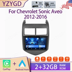 For Chevrolet Sonic Aveo 2012-2016 Stereo Android Carplay Car Radio GPS Screen - Picture 1 of 18