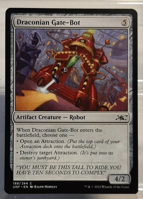 Magic Playset 4x Draconian Gate-Bot - Common/Artefakt #188 - Unfinity - EN/NM - Bild 1 von 2