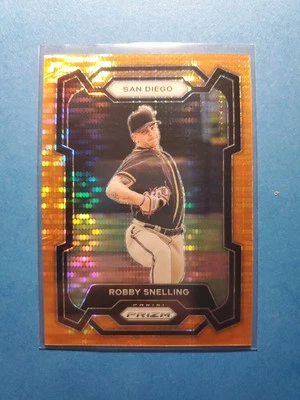 2024 Panini Prizm - Robby Snelling #80 Orange Pulsar Prizm /399 (RC) - Image 1 of 2