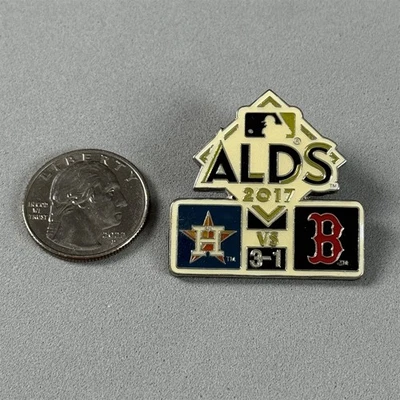 2017 ALDS Houston Astros Boston Red Sox Pin Pinback #56205 - Image 1 of 2