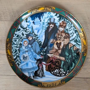 Plato de colección Royal Copenhagen Denmark plato de Navidad 1991 - Imagen 1 de 3