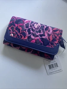 New With Tag Vera Bradley KATALINA PINK Sleek & Chic WALLET NWT I18 - Picture 1 of 4