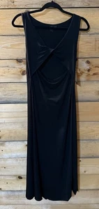 NWT Women’s VOLCOM Stone Luz Midi Dress Open Stomach Black Medium - Picture 1 of 3