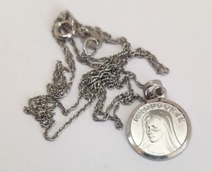 Medjugorje Our Lady Necklace Virgin Mary Charm 925 Sterling Silver Pendant Medal - Picture 1 of 18