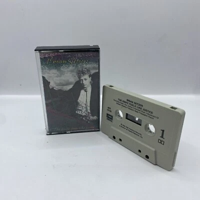 1986 Brian Setzer "The Knife Feels Like Justice" Cassette Tape USA Import Foto 1 de 4
