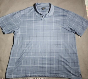 Van Heusen Hemd Herren XXL blau kariert Kragen Kurzarm Viertelknöpfe - Bild 1 von 20