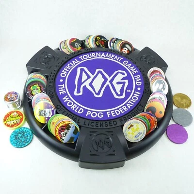 Lote de 100 Pogs, 6 Slammers, Tablero y Almohadilla de Juego de Torneo Listo para Jugar Foto 1 de 4