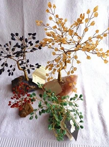 Afrikanische Traumbäume - Halbedelstein Bäumchen - verschiedene Steine und Größe - Bild 1 von 19