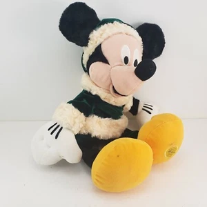 Cappellino Tuta Natale Topolino 16" Peluche Verde Disney Store Originale Autentico - Foto 1 di 9