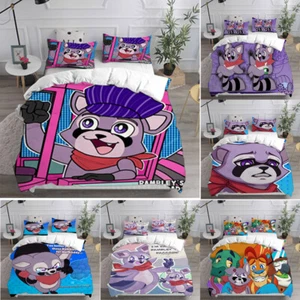 Cosplay Indigo Park Raccoon Animals 3D Duvet Cover Bedding Pillowcase Quilt - Picture 1 of 34