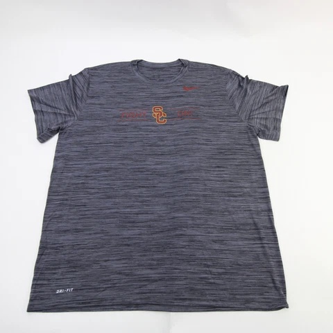 USC Trojans Nike Short Sleeve Shirt Men's Dark Gray New Cover