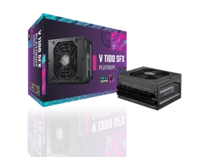 Cooler Master V1100 SFX Platinum Fully Modular, Fully ATX3.0, 1100W SFX, 80+ Pla - Picture 1 of 12