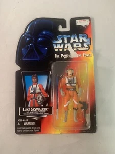 Star Wars Luke Skywalker Fighter Pilot Power of the Force POTF Red Card 1995 - Picture 1 of 3