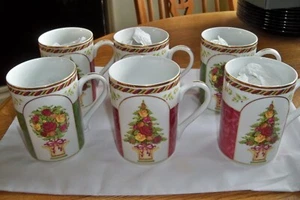 Royal Albert Old Country Roses Seasons Of Colour Floral Mugs x 6 Gold Rims EXC - Picture 1 of 4