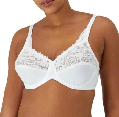 New Women White Lilyette Comfort Lace Minimizer Underwire Size Bra 42DDD 0428 - Image 1 of 4