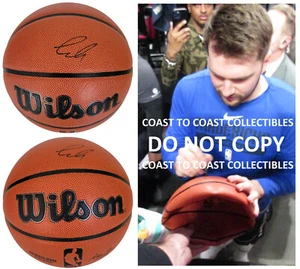 Luka Doncic Signed Basketball COA Proof Autographed Dallas Mavericks LA Lakers  - Picture 1 of 3