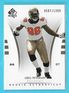Greg Peterson 2007 Upper Deck SP Authentic ROOKIE #0597/1399 - Bild 1 von 2