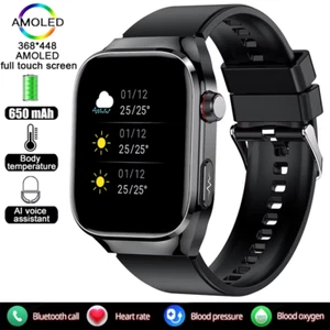 2025 New Smart Watch Men Amoled for Huawei Bluetooth Call Blood Pressure Health - Picture 1 of 12