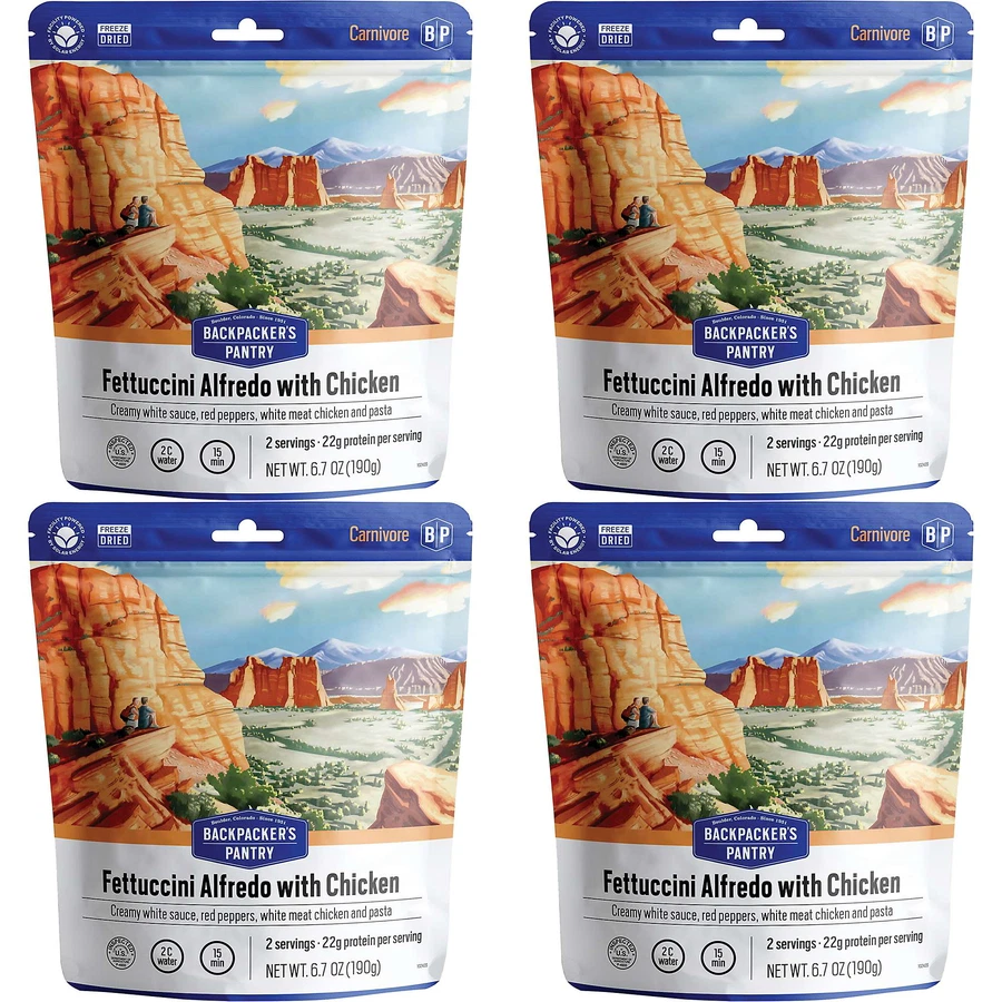 Backpacker's Pantry Fettuccini Alfredo With Chicken 2 Serving Pouch