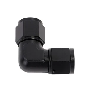 Female 6AN to Female 6AN 90 Degree Swivel Coupler Union Fitting Adapter Aluminum - Picture 1 of 13