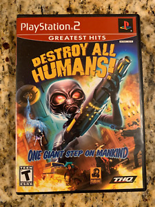 Destroy All Humans [Greatest Hits] (Sony PlayStation 2, 2005) PS2 CIB AVEC manuel !